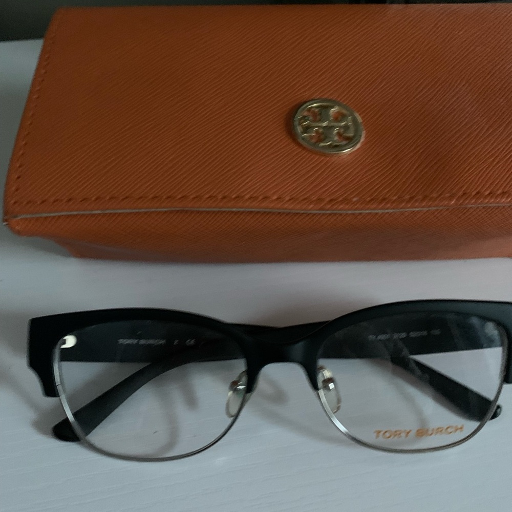 Tory Burch Black Glasses with Orange Case